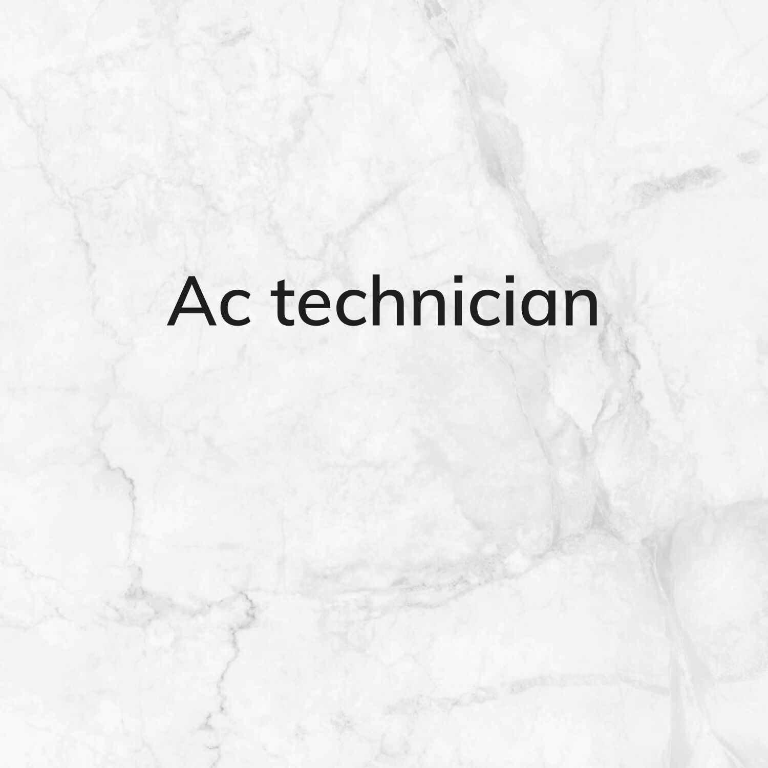 Ac technician 