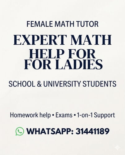 Math Tutor for Ladies
