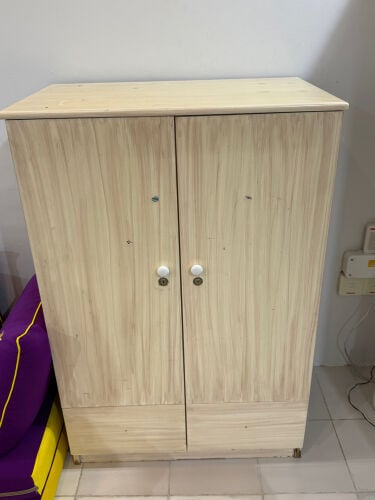 wooden cabinets