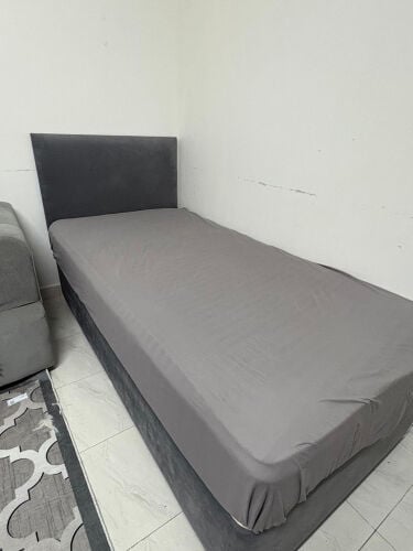 Bed with mattress