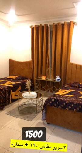 ٢ سرير مقاس ١٢٠ + ستاره 