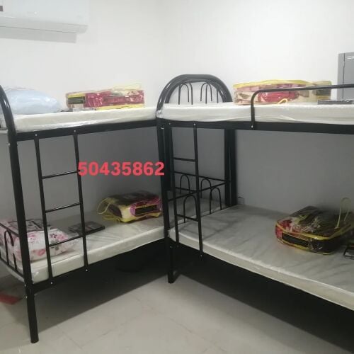 Black double bunk bed ne
