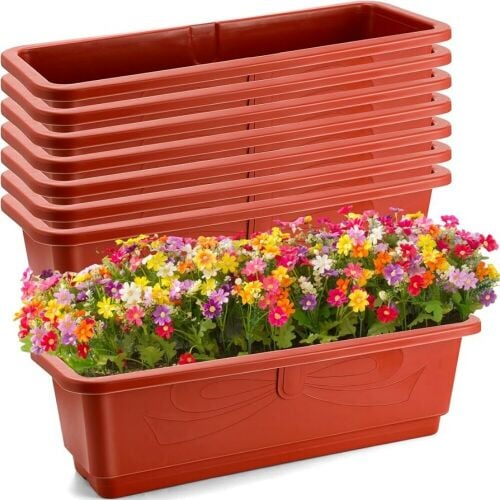 plastic rectangular planter