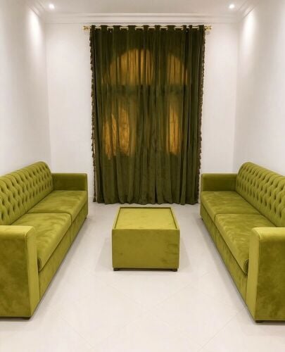 Sofa and curtain, as shown in the p