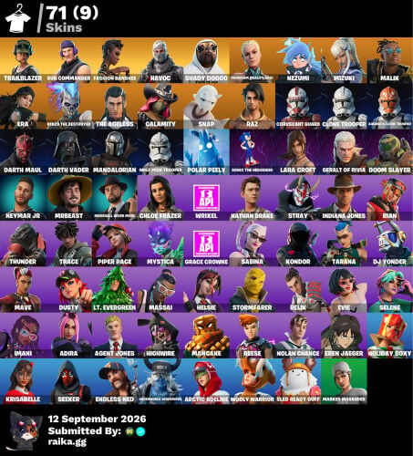 حساب فورت نايت شبه نادر