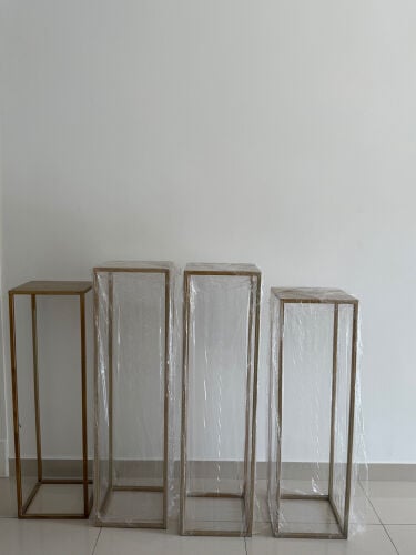 4 display tables - gold color