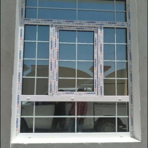 aluminum door window work