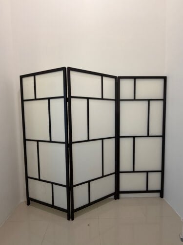 Ikea partition blackand white used 