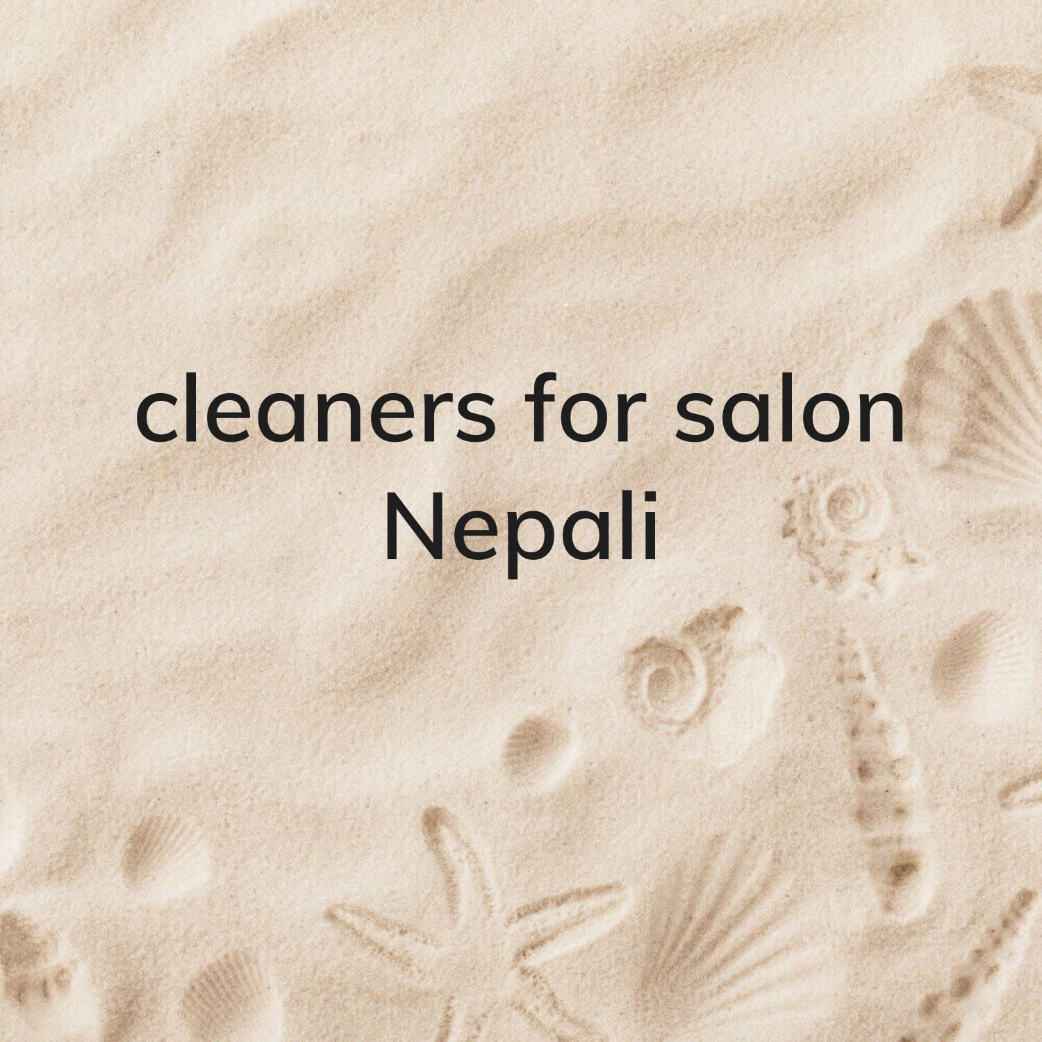 cleaners Nepali lady 