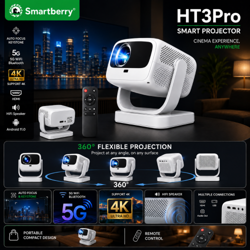 smartberry HT3pro projector new box