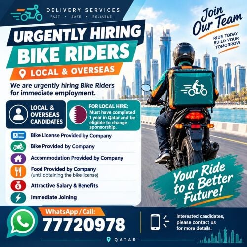 Hiring Bike Riders