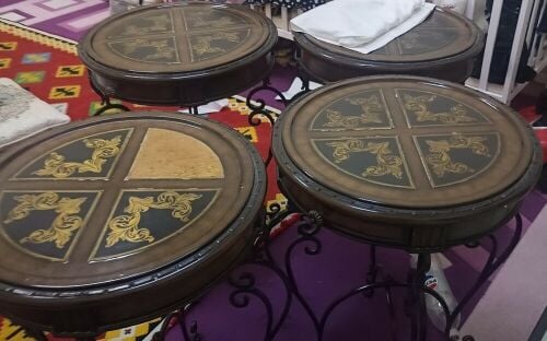 اربع طاولات طراز دمشقي