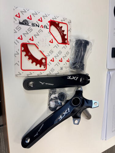 mtb hollow crank set  + rotor 160mm