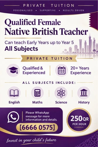 Native UK female teacher 