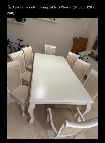 8-seater dining table 