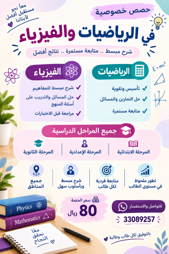 Private Math & Physics Tutoring