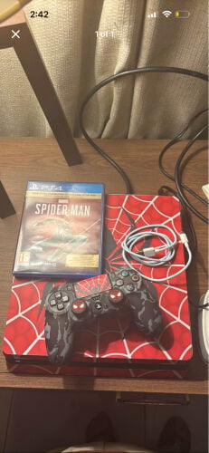 PS4 Slim 500GB + Spider-Man Game — 