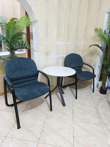 2 chair table