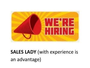 Female Sales Representative
