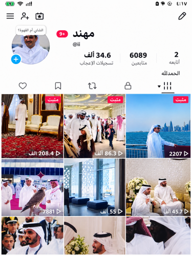 حساب تيكتوك يوزر ثنائي