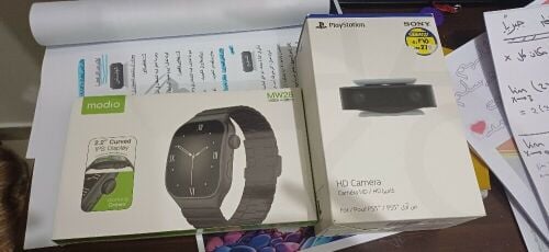 ps5 hd camera and modio smart watch