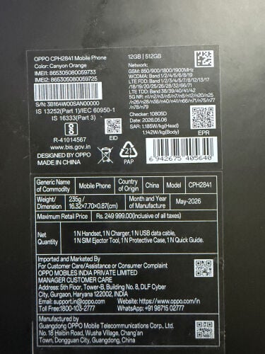Oppo find x9 ultra 512 gb Global 