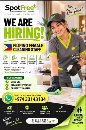 FILIPINO CLEANERS ONLY