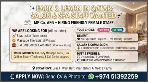 Salon & Spa Staff Wanted