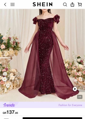 Evening dress for teenagers