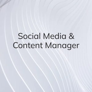 Social Media & Content Manager