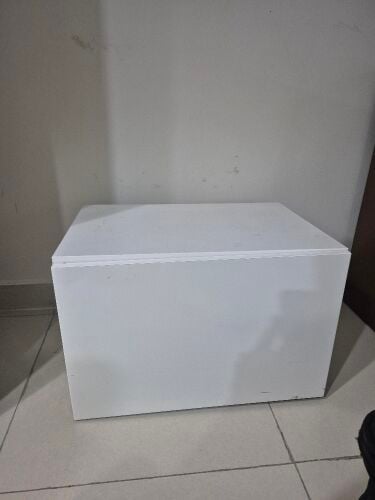 white storage unit