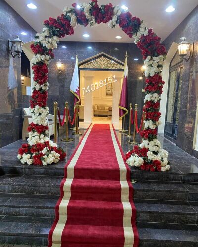 طوق ورد استقبال كوشة خطوبة وخيام