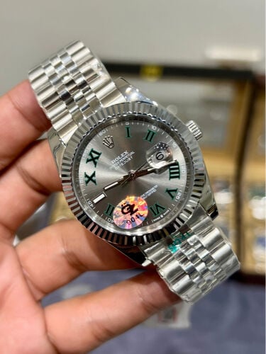 Rolex date just silve (super clone)