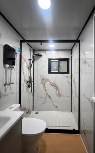 Cabin toilet kitchen