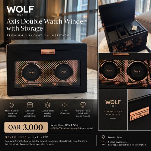 WOLF Axis Double Watch Winder 