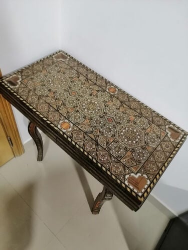 Handmade Syrian Mosaic Games Table