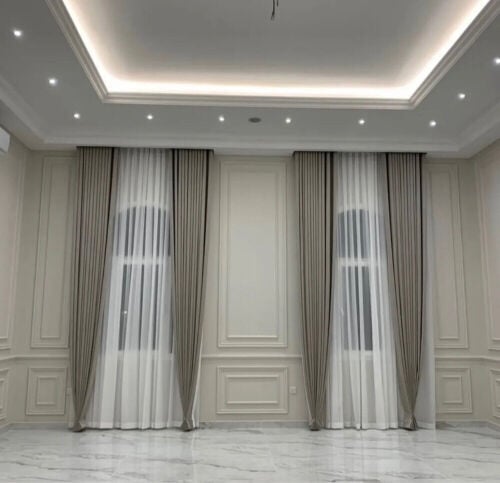 luxurious curtain and home decor