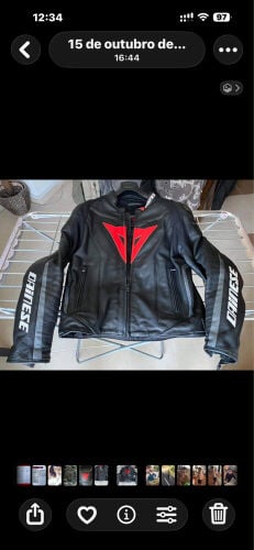 Dainese leather jacket  vented