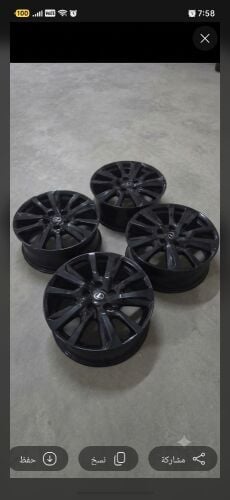 Used black Lexus rims, set
