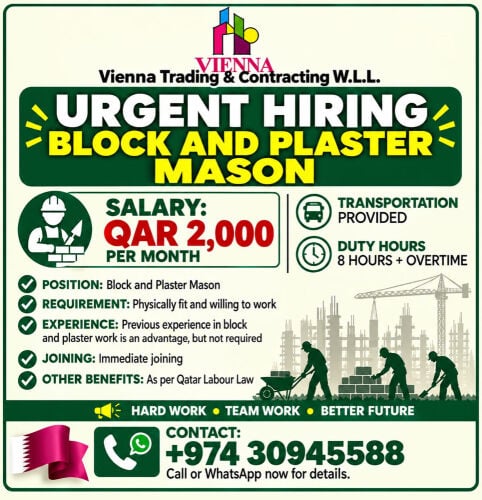 BLOCK & PLASTER MASON