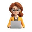 مندوبة مبيعات تسويق نظام إلكتروني