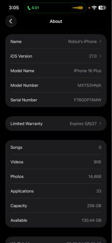 16 plus 256 gb