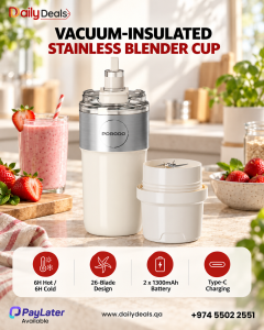 Vacuum-Insulated Stainless Blender
