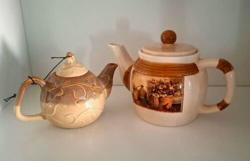 Ceramic antique teapots - 2pcs 60qr