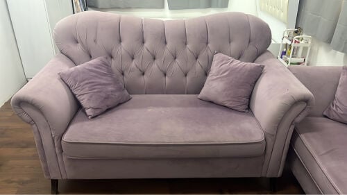 one sofa of two seats 