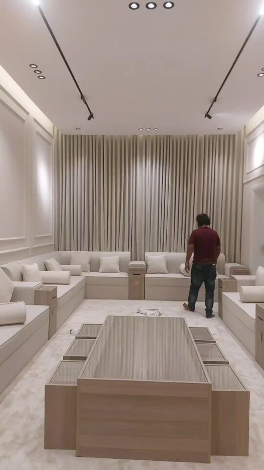 carpet sofa wallpaper curtains wo