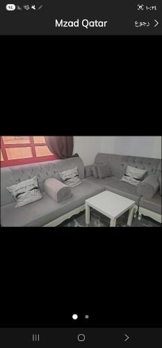 سته قطع مع مساند وطاوله كبيره جدا بالوسط لجاد فقط التوصل واتساب