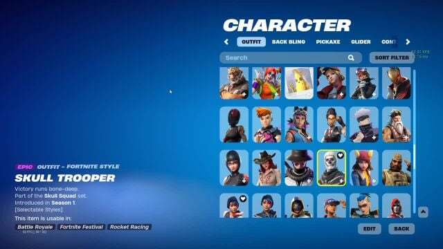 حساب فورتنايت سكلتون 