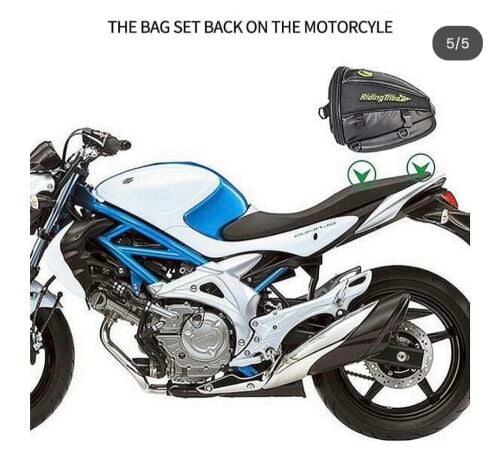 Motorbike fixable hand carry bag