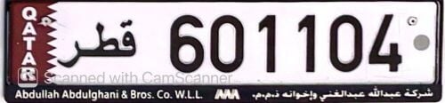 car plate